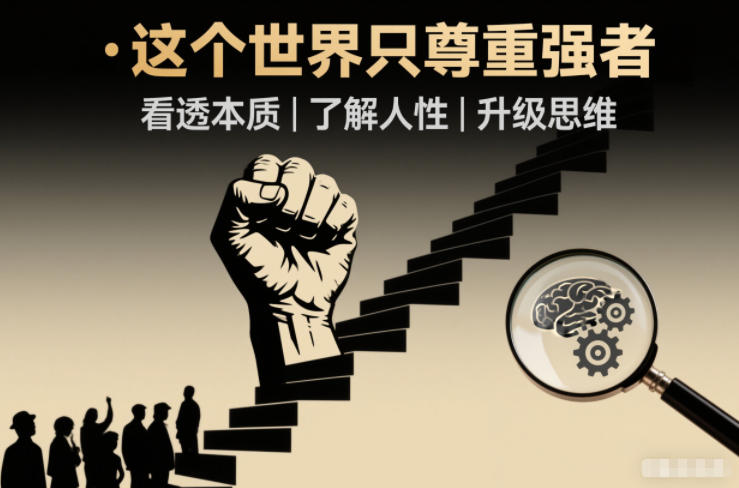 开悟1.0:这个世界只尊重强者,看透本质-了解人性-升级思维-小目标云网创