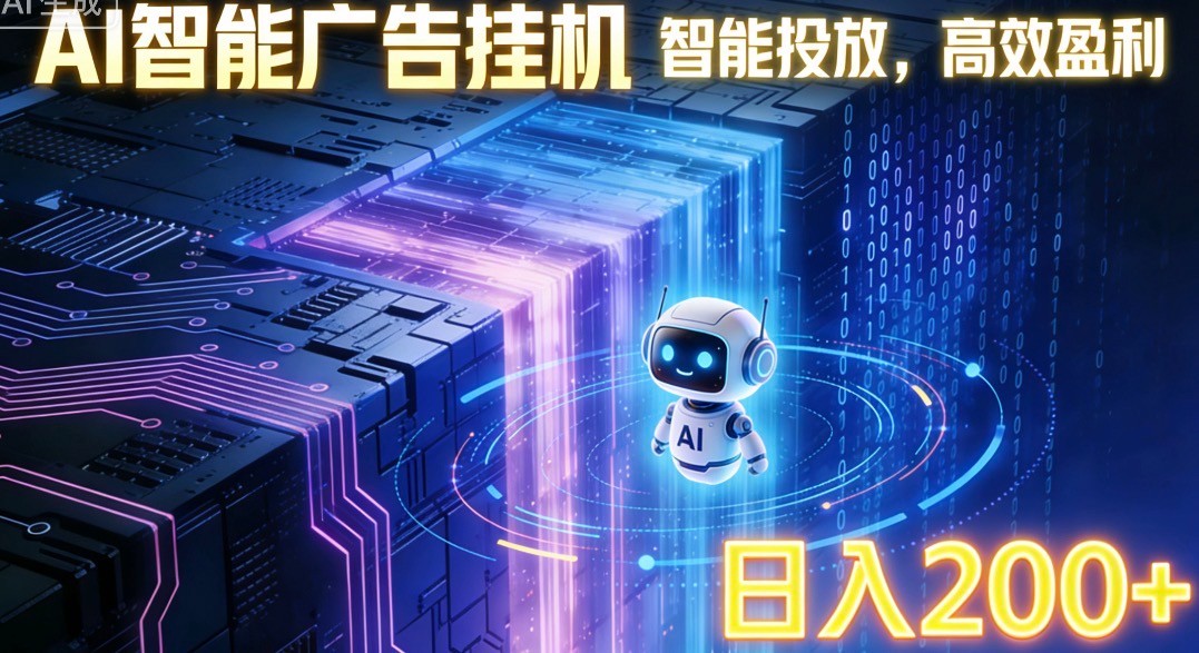 ai智能广告挂机项目，合规挂载广告即可赚取收益，单日收益可达400～500+-小目标云网创