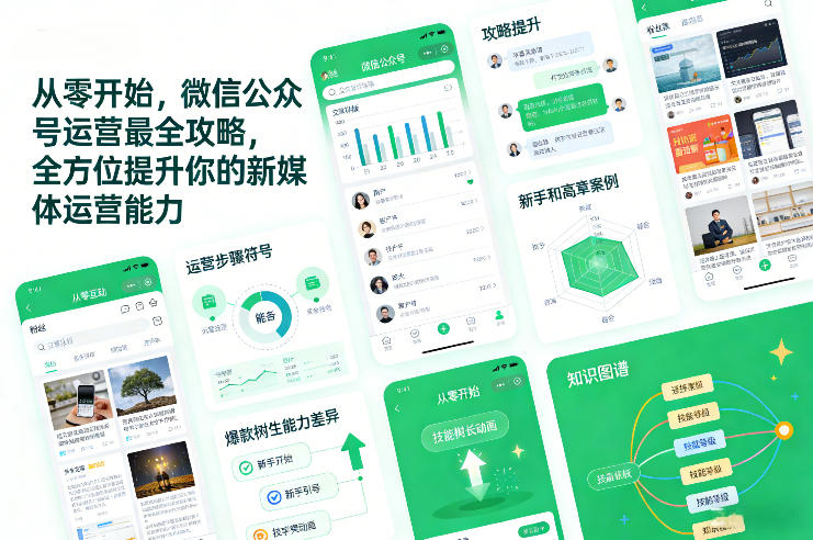 从零开始,微信公众号运营最全攻略,全方位提升你的新媒体运营能力-小目标云网创