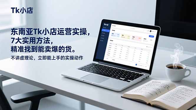东南亚Tk小店运营实操，7大实用方法，精准找到能卖爆的货。不讲虚理论，立即能上手的实操动作-小目标云网创