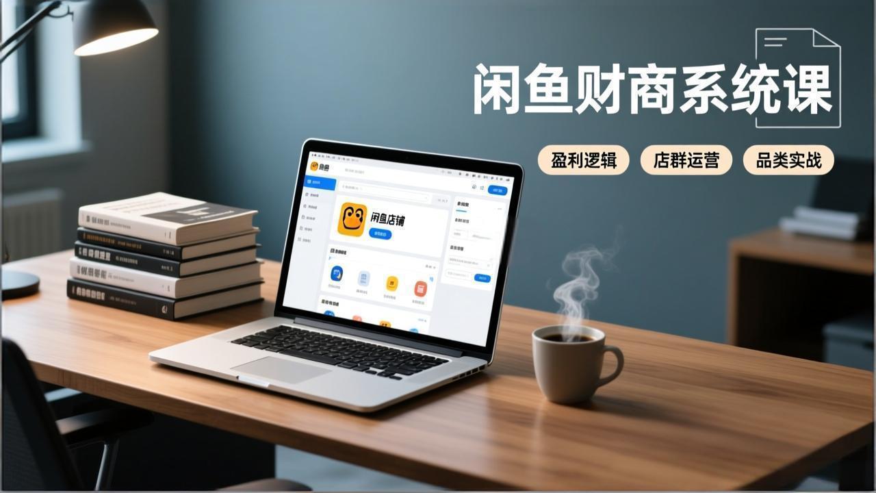 闲鱼财商系统课：从盈利逻辑、店群运营到品类实战，实现稳定月入过万-小目标云网创