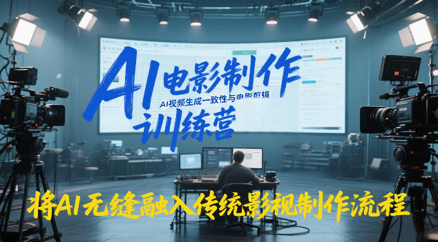 AI电影制作训练营，掌握AI视频生成一致性与电影剪辑，将AI无缝融入传统影视制作流程-小目标云网创