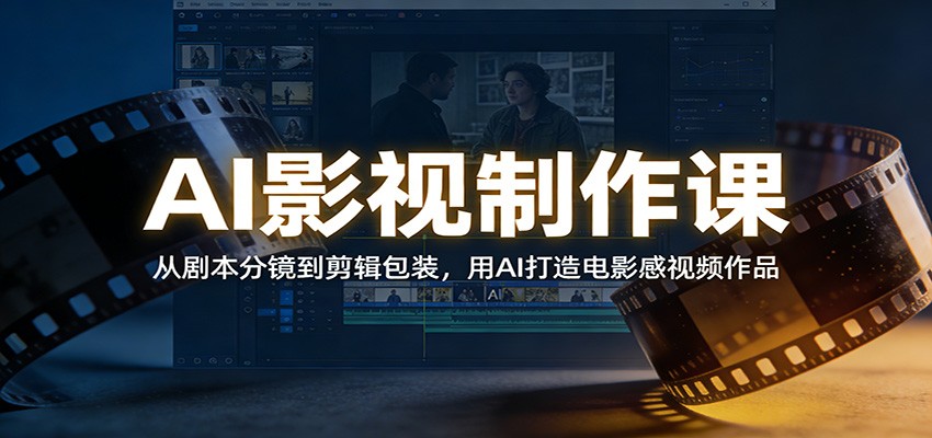 AI影视制作课：从剧本分镜到剪辑包装，用AI打造电影感视频作品-小目标云网创