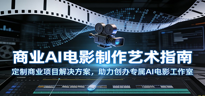 商业AI电影制作艺术指南：定制商业项目解决方案，助力创办专属AI电影工作室-小目标云网创