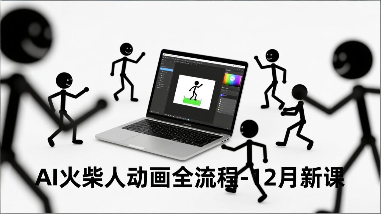 AI火柴人动画全流程-12月新课,文案生成、声音克隆、视频剪辑,零基础快速产出动画-小目标云网创