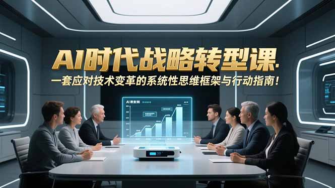 AI时代战略转型课:一套应对技术变革的系统性思维框架与行动指南!-小目标云网创